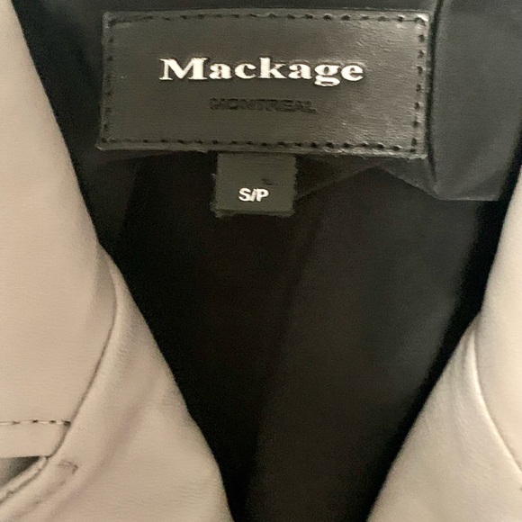 Mackage Baya gray leather jacket - Picture 4 of 4